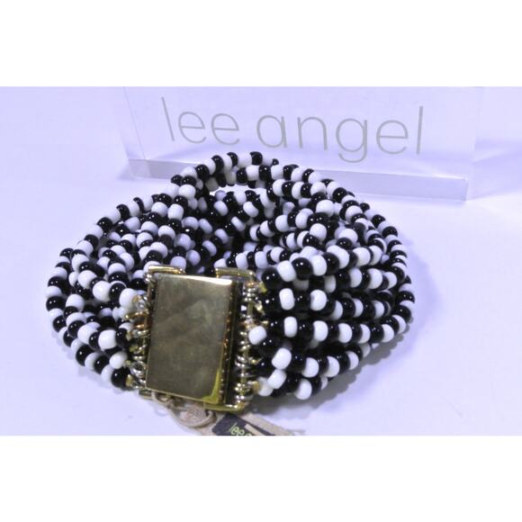 Neiman Marcus Lee Angel Women's Seed Bead Multi Strand Clasp Bracelet NWT 298 - Picture 6 of 9